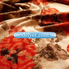 Ткань Трикотаж ангора люрекс принт